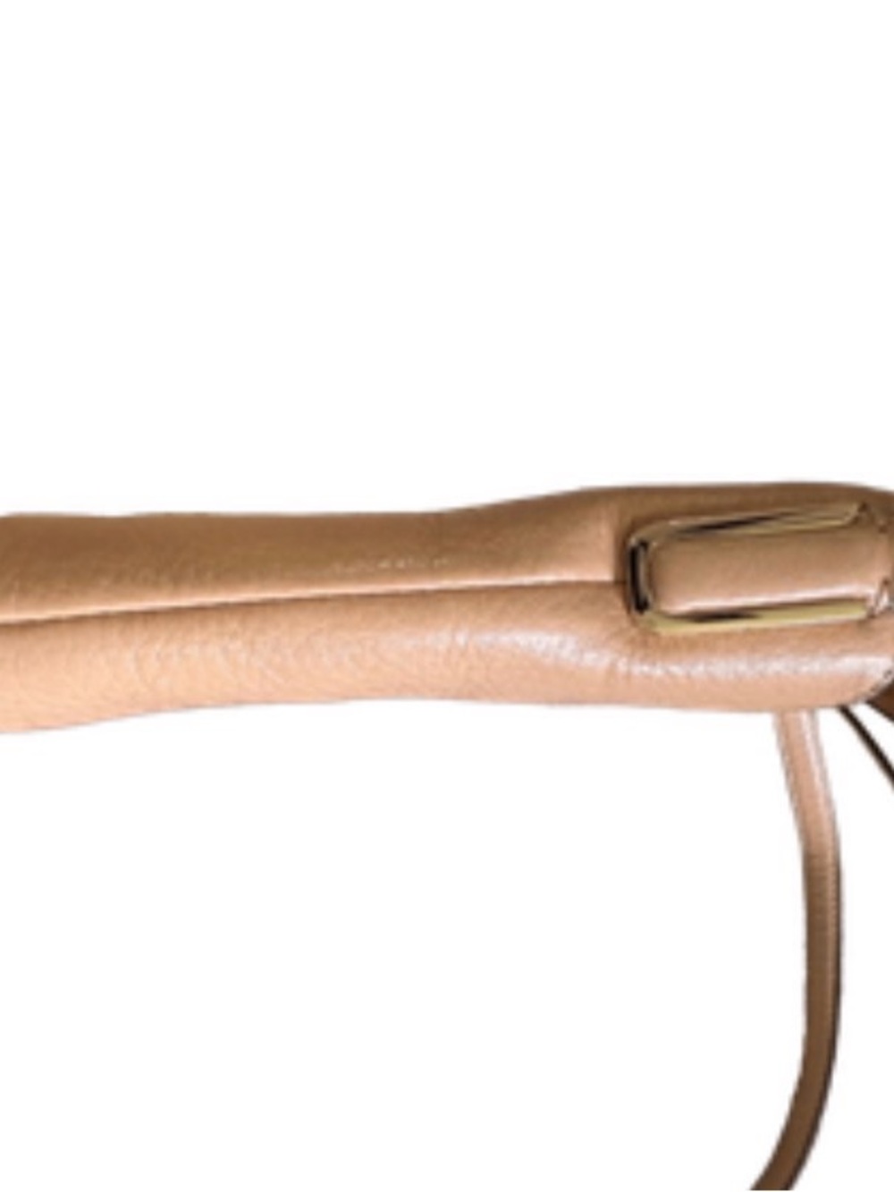 Coach Madison Collection Pebble Leather Crossbody Bag Taupe/Sand Hot Pink Lining - Picture 8 of 11